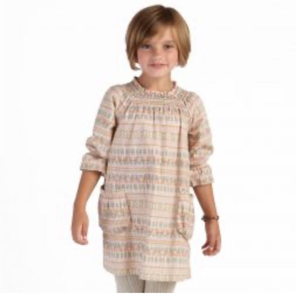 Tea Collection Pink Patterned Kids Dress